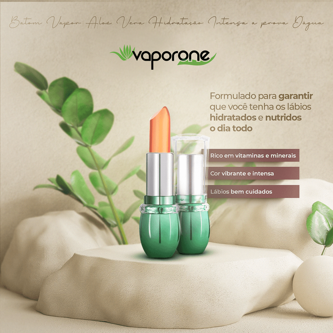 Batom Use Nuvé Aloe Vera Hidratação Intensa a prova D'água