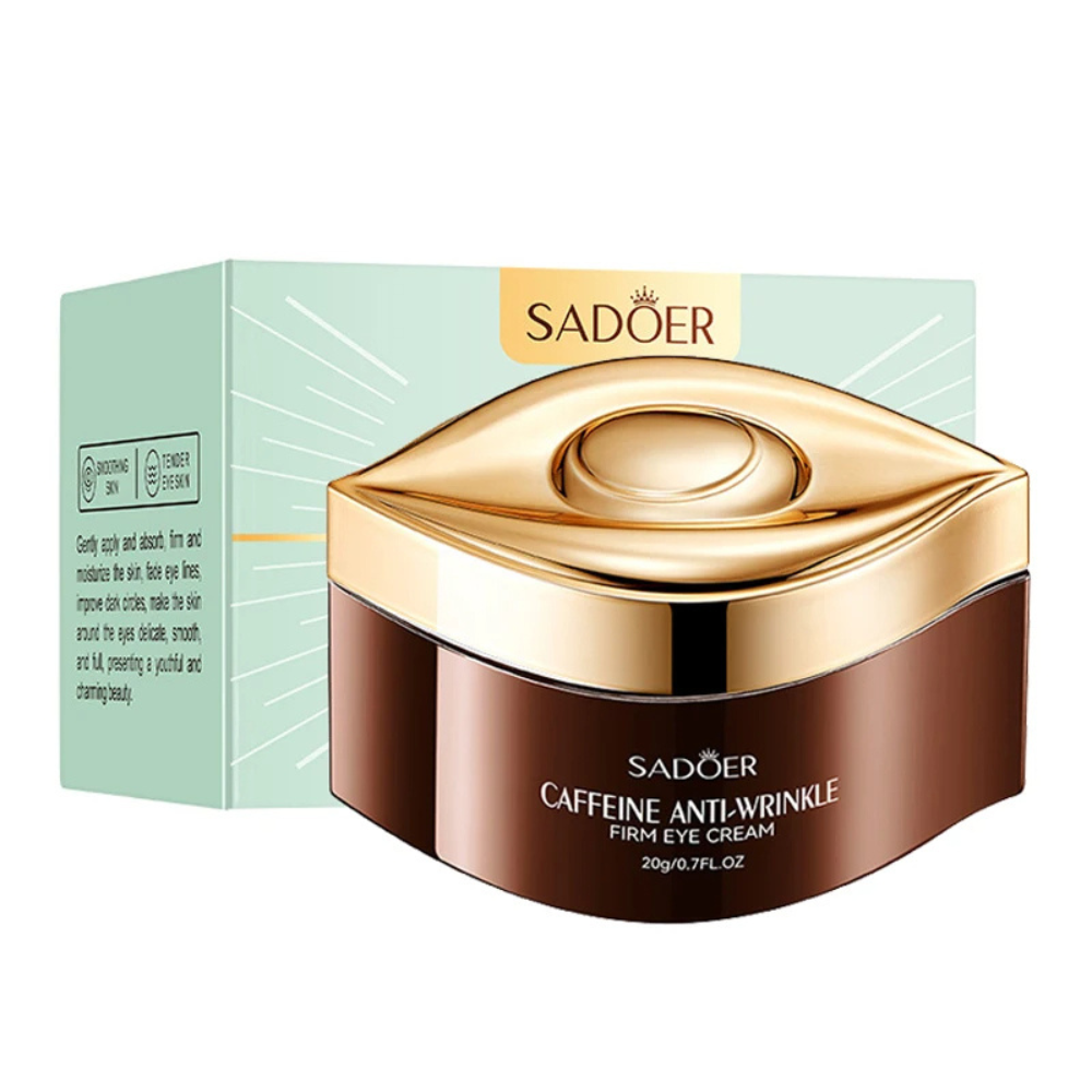 Creme para Olhos com Cafeína SADOER – Cuidado Intensivo para um Olhar Jovem e Radiante