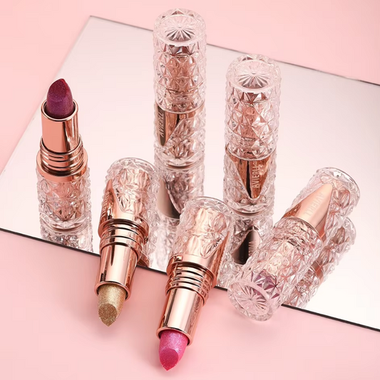 Batom One Gold Hidratante de Longa Duração com Glitter À Prova D'Água