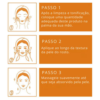 Sérum Clareador e Firmador Vitamina C - Removedor de Rugas e Linhas Finas