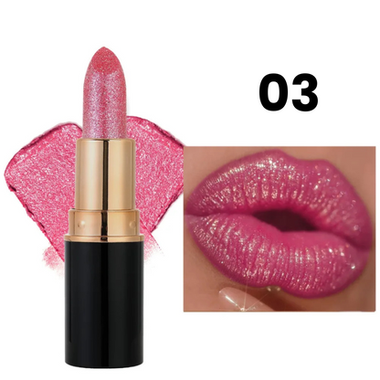 Batom Cintilante com Glitter Hidratante à Prova d'Água Use Nuvé