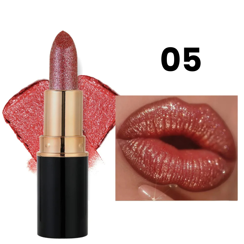 Batom Cintilante com Glitter Hidratante à Prova d'Água Use Nuvé
