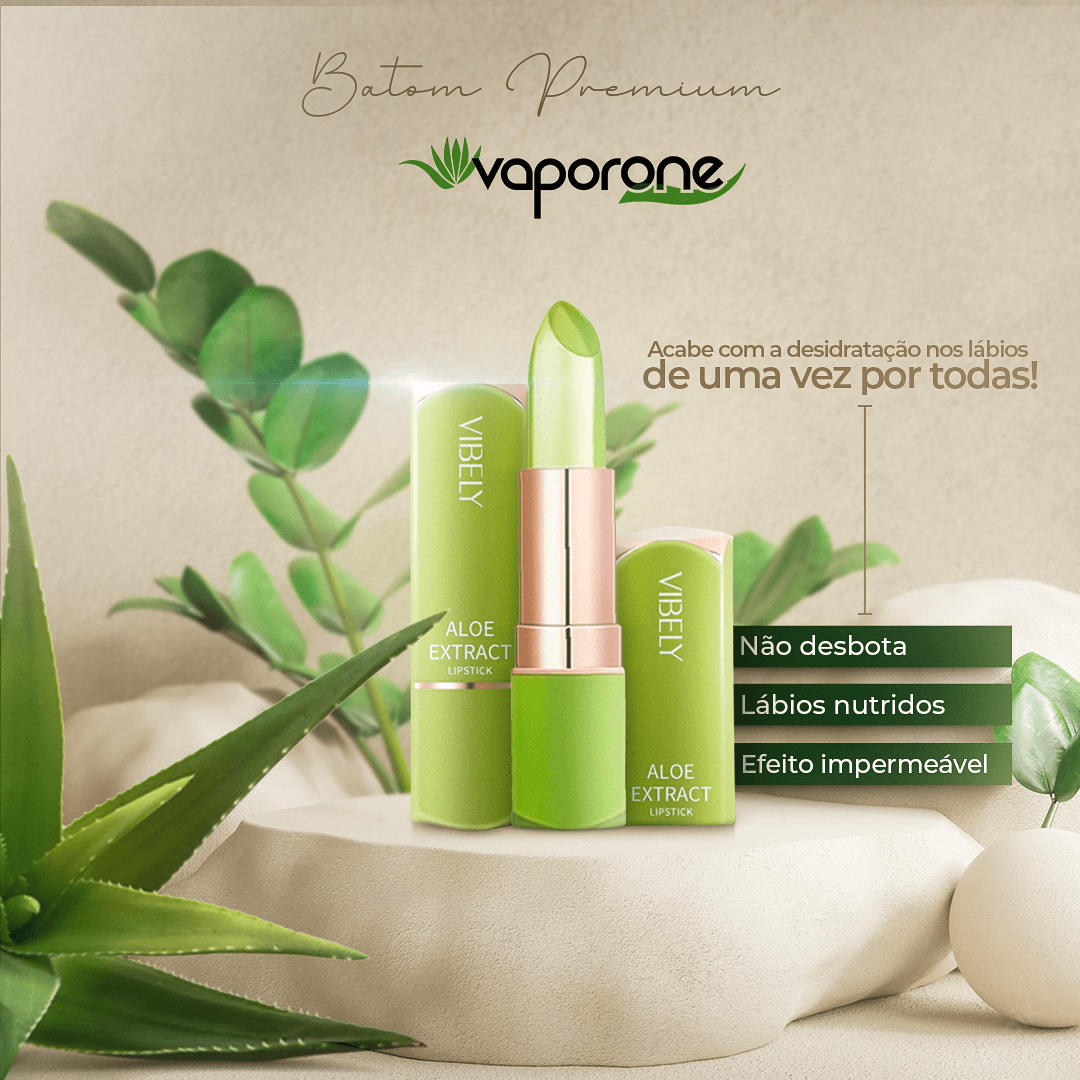 Batom Premium Use Nuvé Aloe Vera Longa Duração a Prova D'água