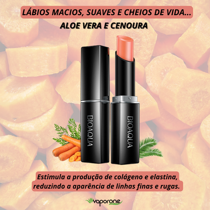 Kit Lábios Deslumbrantes - Batom Premium Use Nuvé Aloe Vera à Prova D'água + Batom Orgânico Cenoura com Aloe Vera