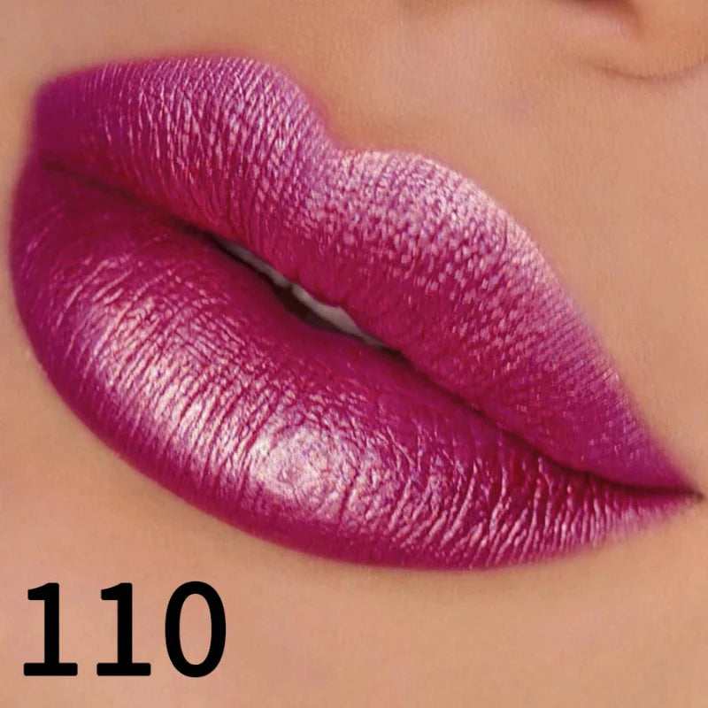 (COMPRE 1 E LEVE 2) Batom Metálico Brilhante com Glitter – Use Nuvé