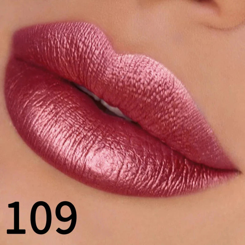 (COMPRE 1 E LEVE 2) Batom Metálico Brilhante com Glitter – Use Nuvé
