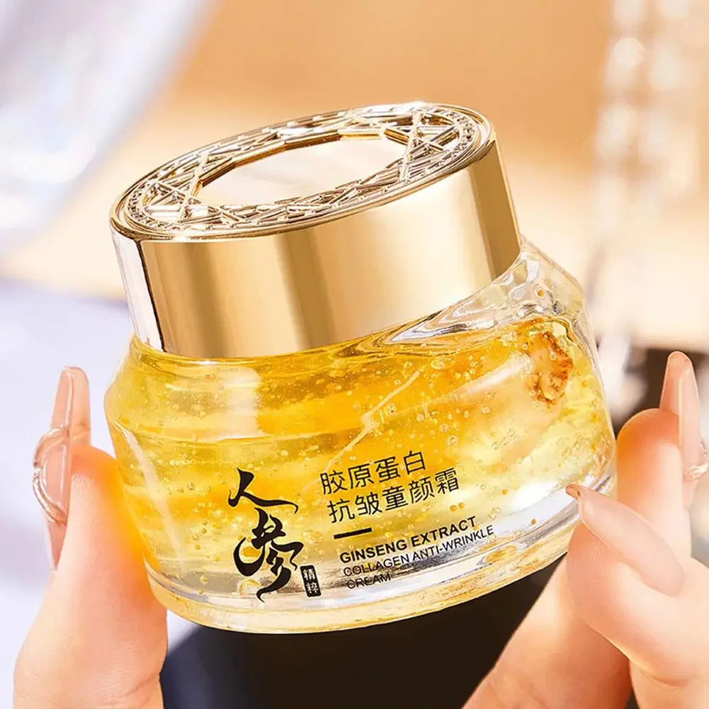 Creme Facial de Ginseng Dourado 24K – Hidratação e Rejuvenescimento Profundo