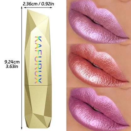 (COMPRE 1 E LEVE 2) Batom Metálico Brilhante com Glitter – Use Nuvé