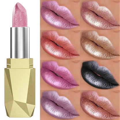Batom Metálico Brilhante com Glitter – Use Nuvé