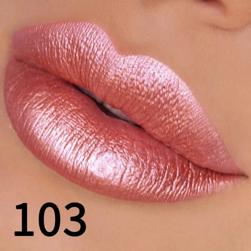 (COMPRE 1 E LEVE 2) Batom Metálico Brilhante com Glitter – Use Nuvé