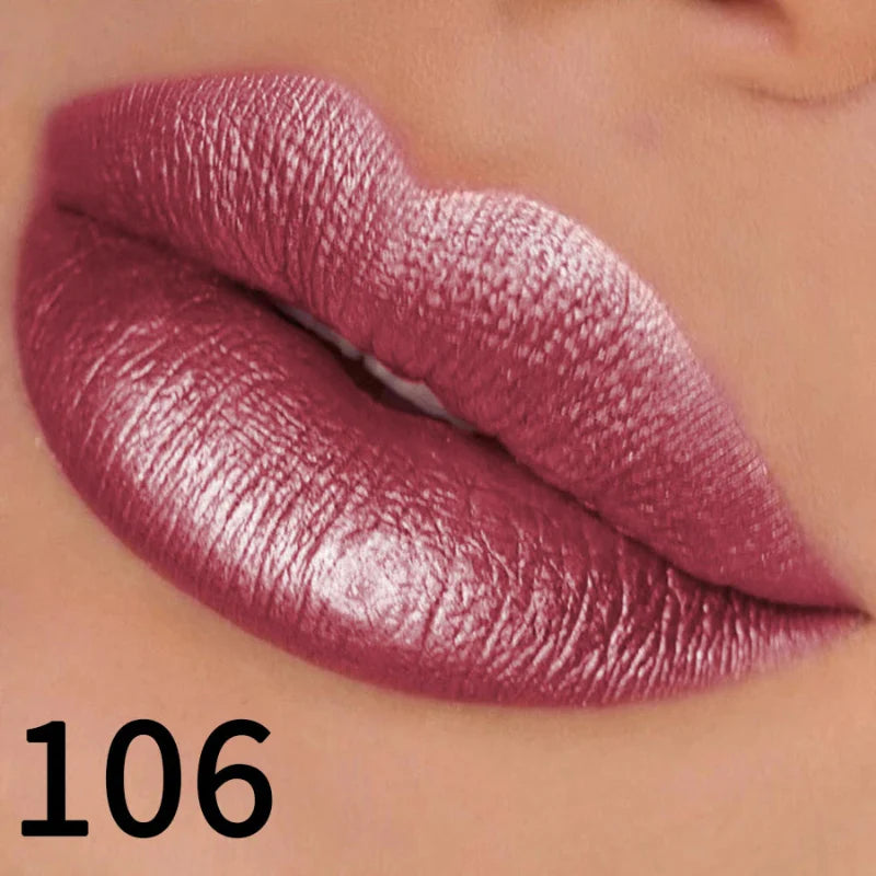 (COMPRE 1 E LEVE 2) Batom Metálico Brilhante com Glitter – Use Nuvé