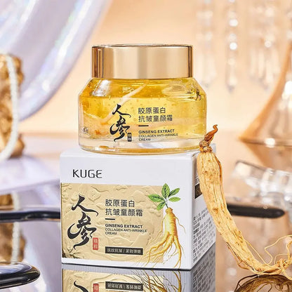 Creme Facial de Ginseng Dourado 24K – Hidratação e Rejuvenescimento Profundo