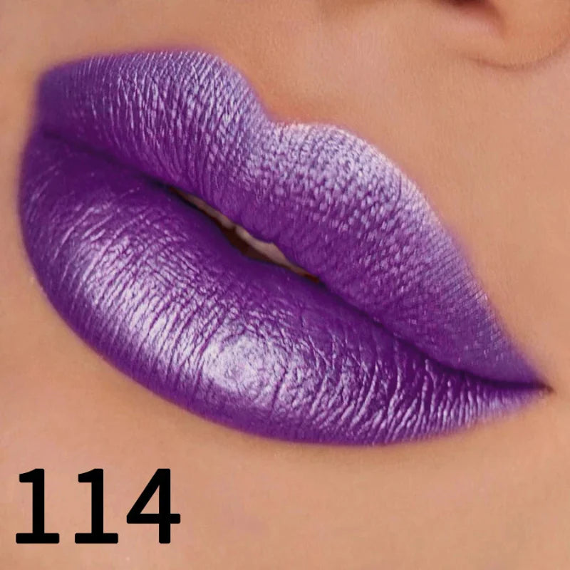 Batom Metálico Brilhante com Glitter – Use Nuvé