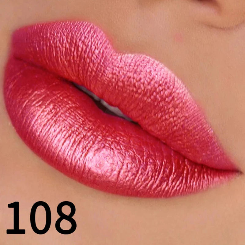 Batom Metálico Brilhante com Glitter – Use Nuvé
