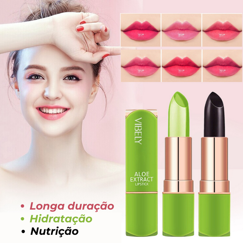 Batom Premium Use Nuvé Aloe Vera - Longa Duração e a Prova D'água - Compre 1 e Leve 3