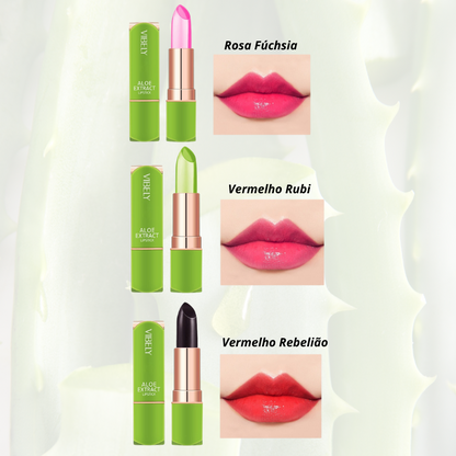 Batom Premium Use Nuvé Aloe Vera - Longa Duração e a Prova D'água - Compre 1 e Leve 3