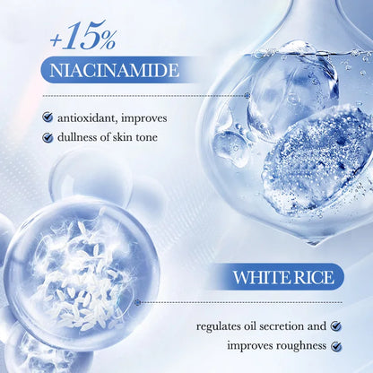 Conjunto de Cuidados Essenciais com a pele Use Nuvé, soro facial clareador, creme removedor de rugas, encolhe os poros, desbota, melanina opaca, hidrata e ilumina, (6 peças)